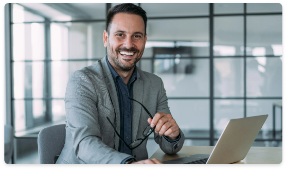 A man carryng some documents